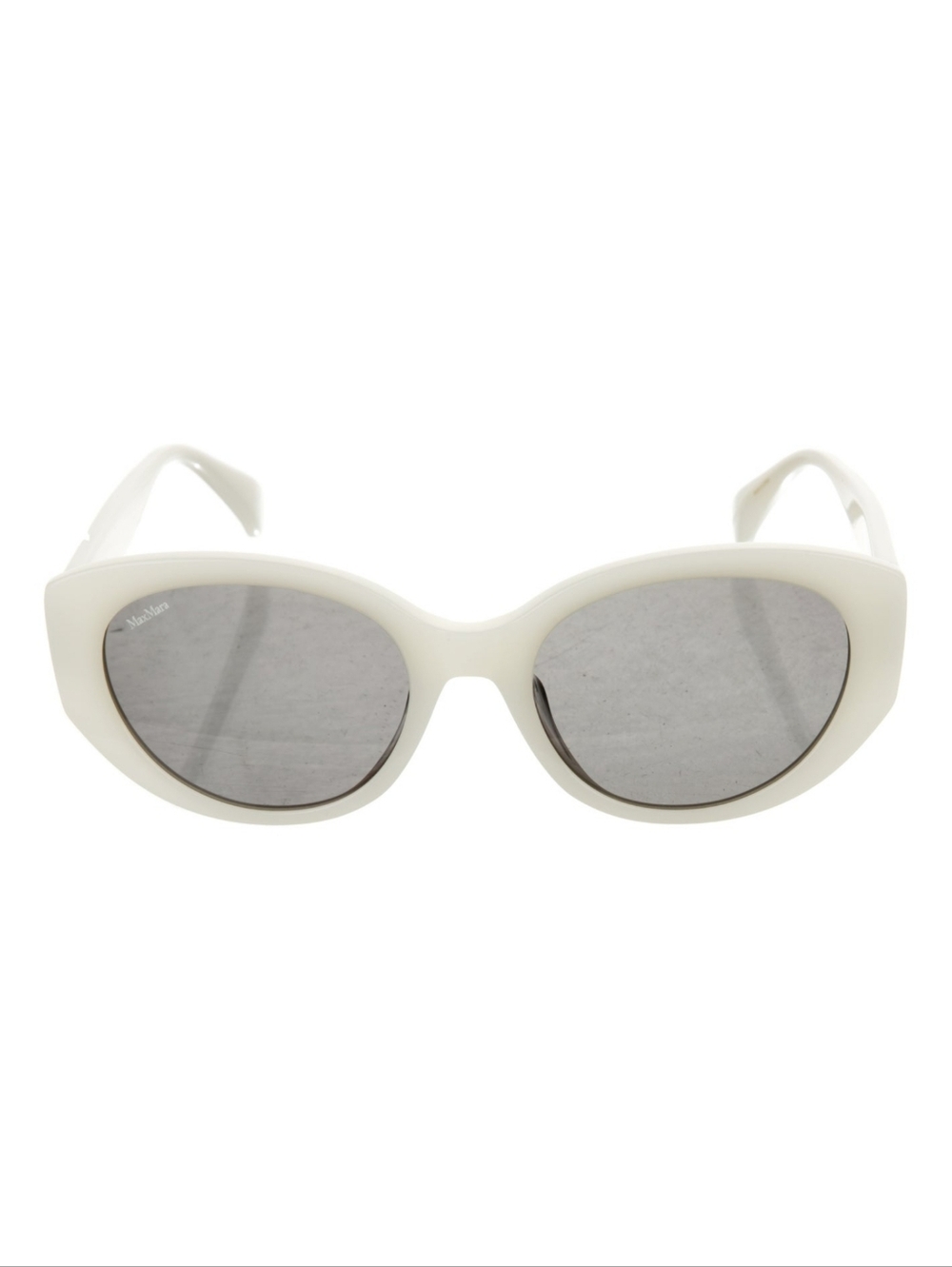 MaxMara White Cat-Eye Sunglasses - Picture 3 of 4
